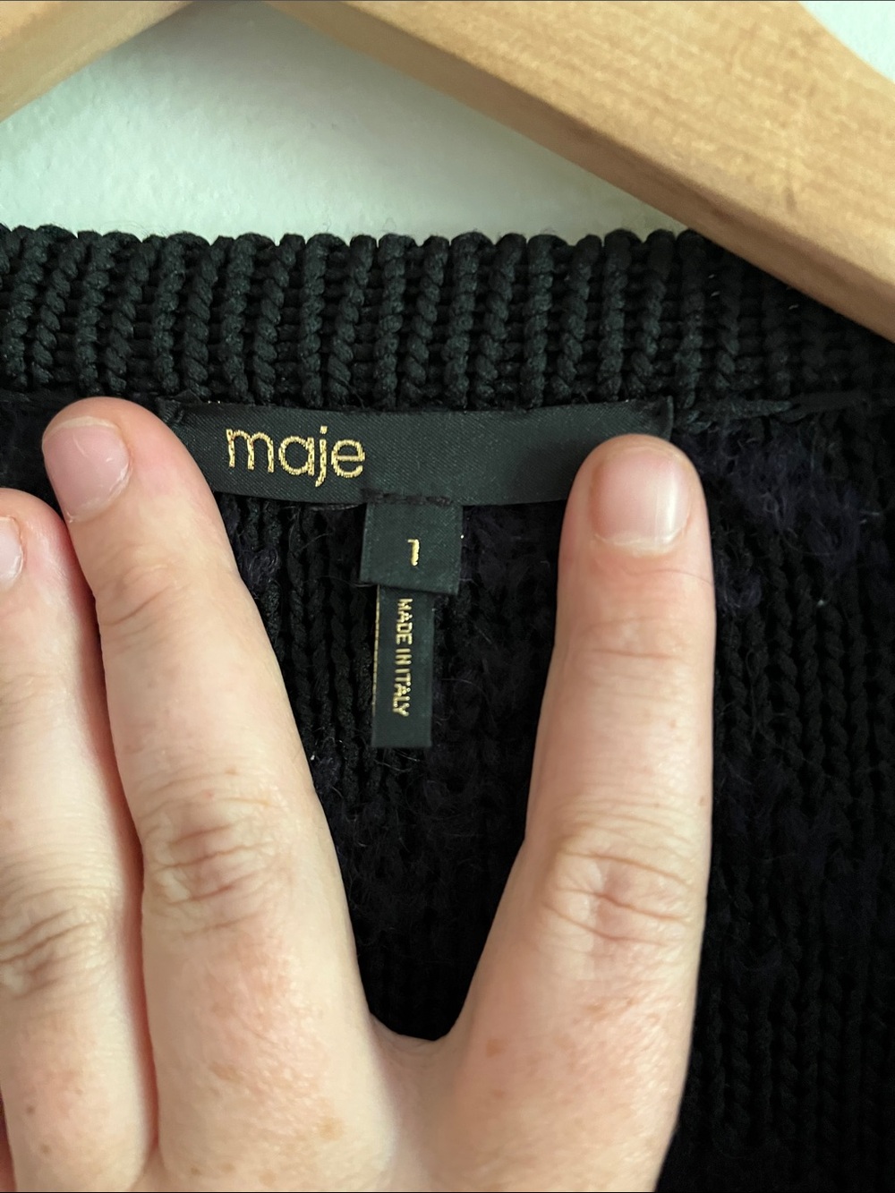 Maje Garcon Cable Knit Crop Cardigan Jacket - Picture 6 of 16